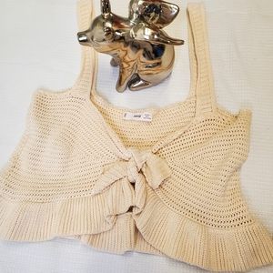 Mango Crochet knitted crop top
